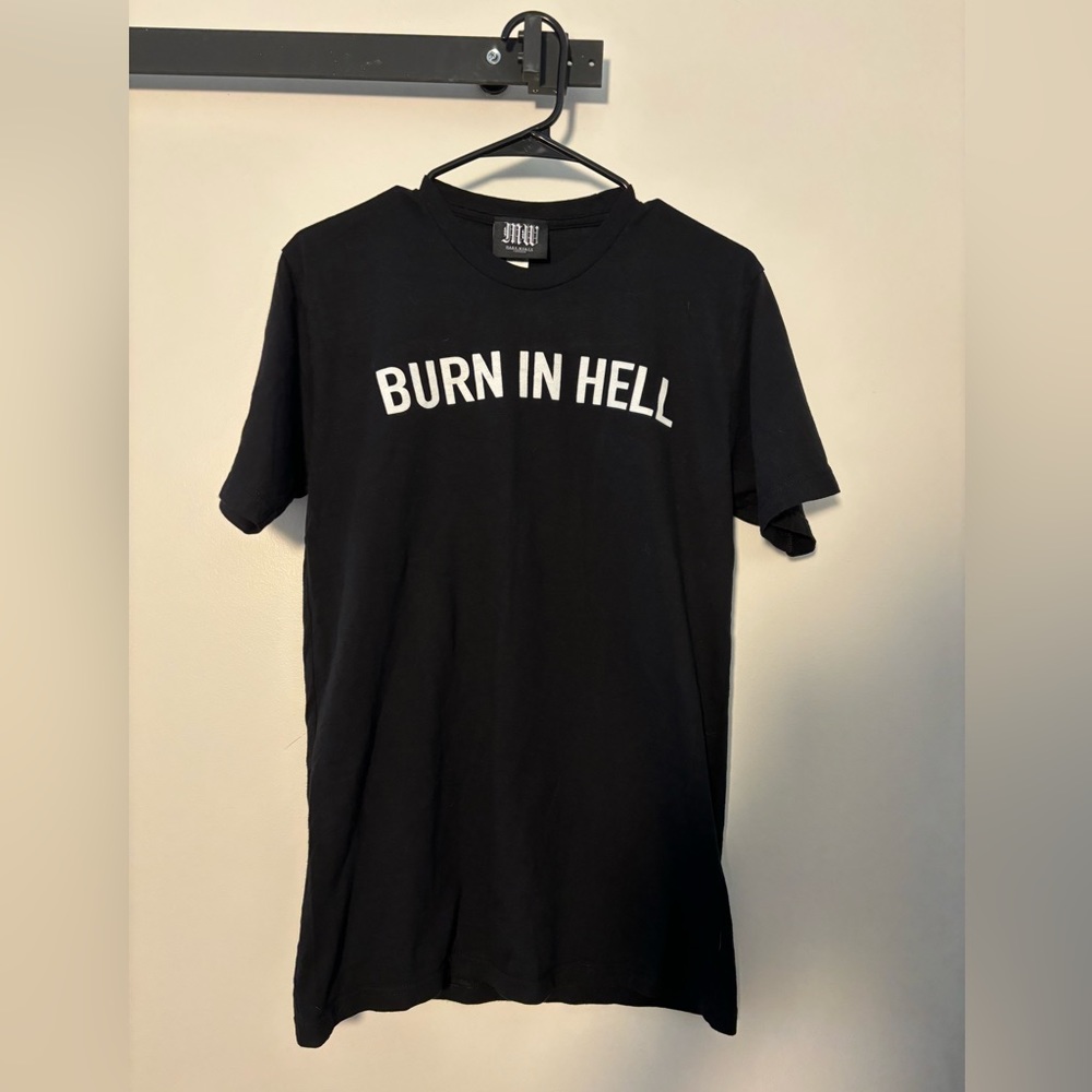 Mary Wyatt London “Burn in Hell” tee